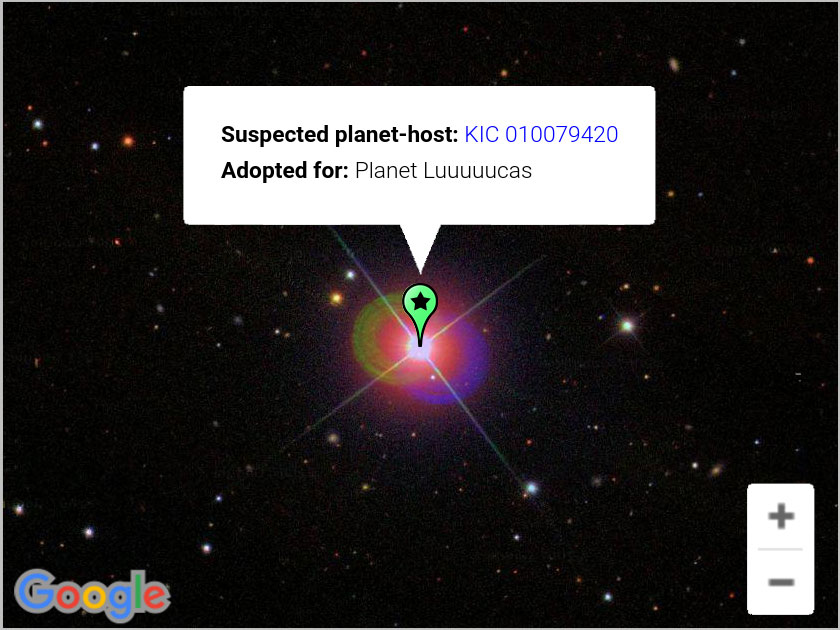 その他 Planet_K Adopt a Planetary System - Nonprofit Adopt a Star